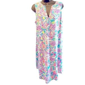 Vintage Lilly Pulitzer womens dress sleeveless shift with belt